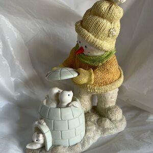 Russ Berrie Ice Sculpture  SnowPlace Like Home Figurine